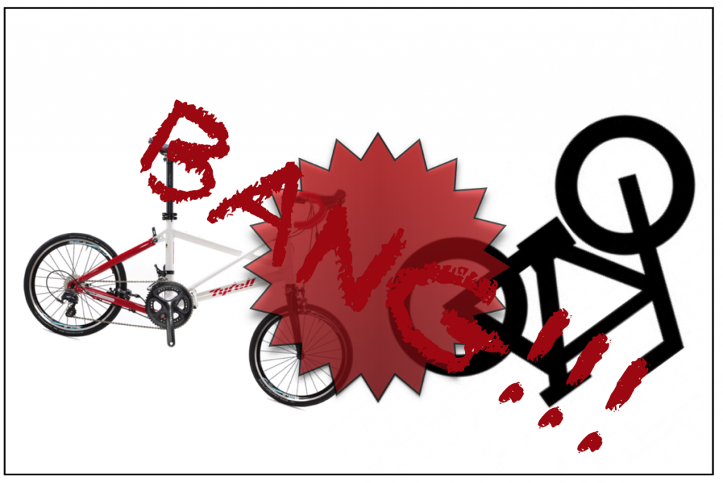 こうすると自転車事故に遭います、その1:道路交通法違反者に抵抗する