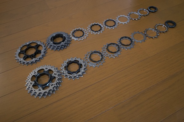 結局のところDura-aceは自己満足なのか?Ultegra 6800と比較するよ【スプロケット編】
