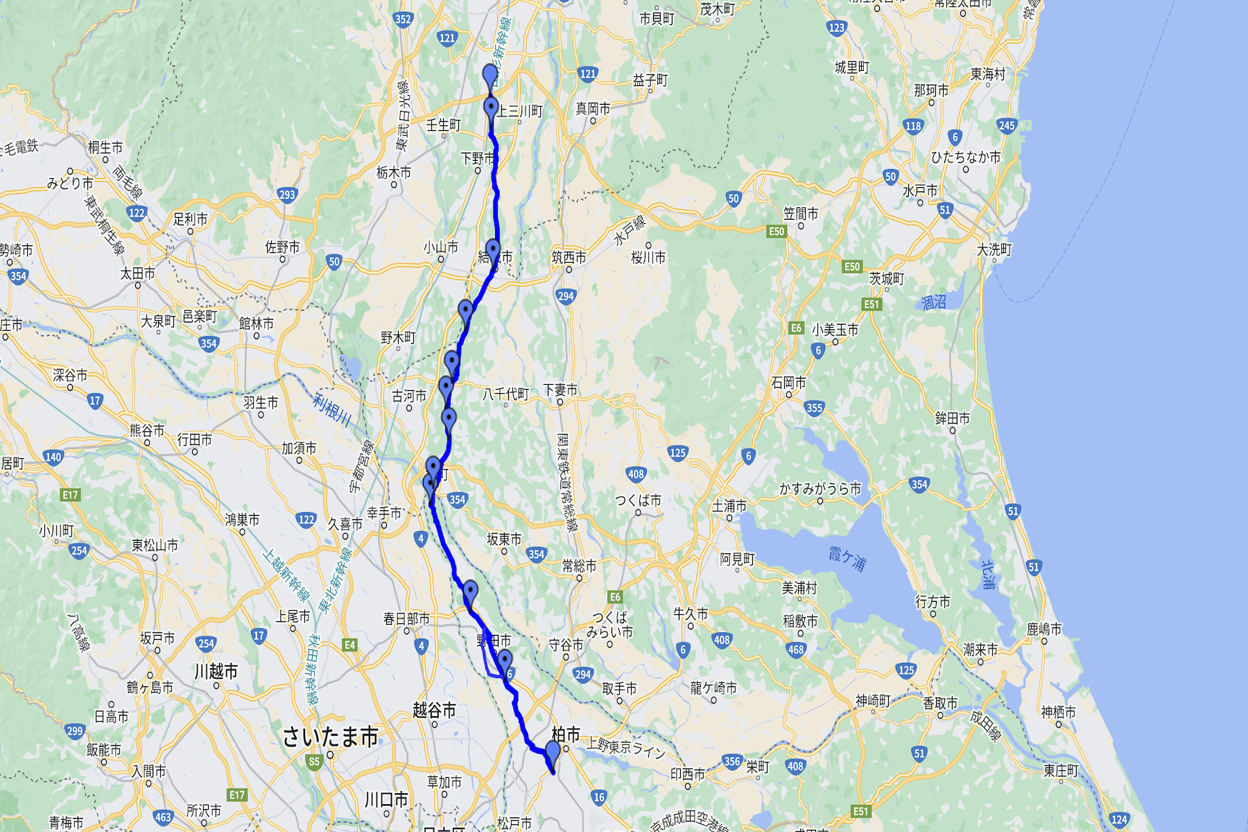 I cycled old nikko east return 03